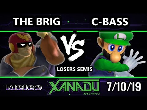 S@X 310 SSBM - The Brig (Captain Falcon) Vs. C-bass (Luigi) - Smash Melee Losers Semis