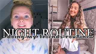 I DID MY FRIEND'S NIGHT ROUTINE | Swapping Night Routine's with Theo