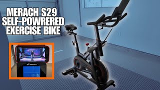 MERACH S29 SELF-POWERED EXERCISE BIKE WITH AUTO RESISTANCE (~$400)!