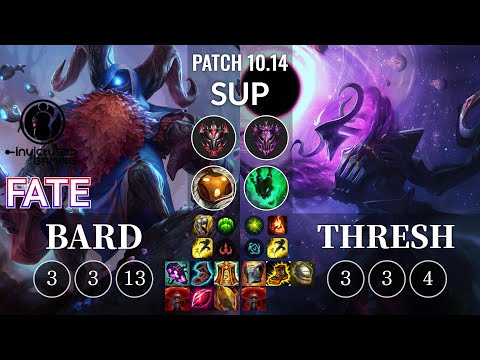 IG Fate Bard vs Thresh Sup - KR Patch 10.14