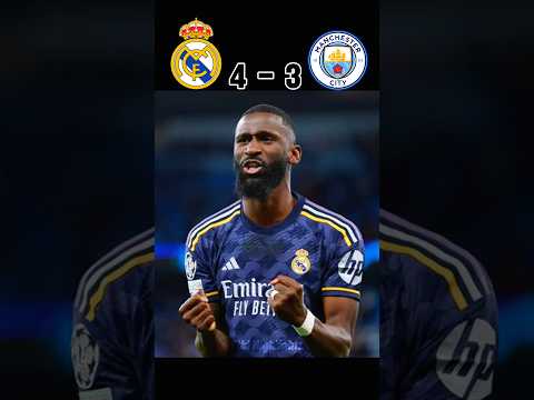 Real Madrid vs Manchester City Ucl 2024 penalty shootout quarter final #football #youtube #shorts