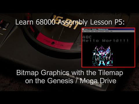 Bitmap Functions on the Genesis - Learn 68000 Assembly Lesson P5