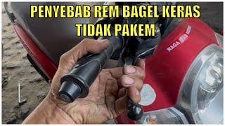 Causes of bagel disc brakes, hard and not gripping