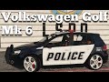 Volkswagen Golf Mk 6 Police version for GTA 5 video 5