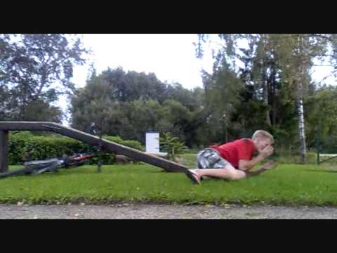 Epic fail on driving a bike!