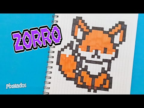 HOW TO DRAW A FOX IN PIXEL ART - PIXELATED