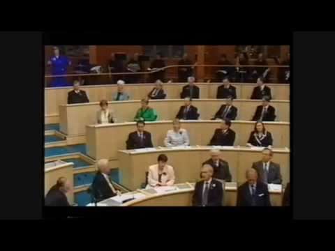 A Man's a man. Opening of Parliament 1999.