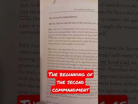 The Second Commandment: Large Catechism I : paragraph 50