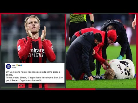 Messages of support to Simon Kjaer regarding the injury. Also Inter shows great support!