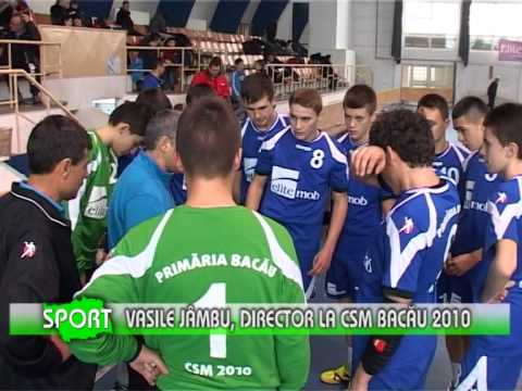 Vasile Jâmbu, director la CSM Bacău 2010 - www.1tvbacau.ro (05.03.2014)