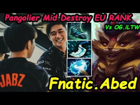 Fnatic Abed - [Pangolier] MIDLANE Feat Jabz Destroy EU RANK vs OG. iLTW Dota 2 7.21 b