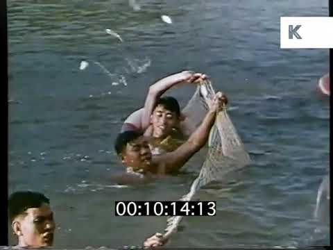 Men Fishing in the River, 1960s, 1970s, China