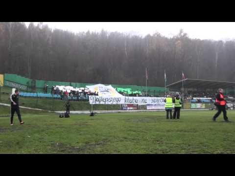 Okocimski Brzesko vs. Sandecja Nowy Sącz: Doping kibiców