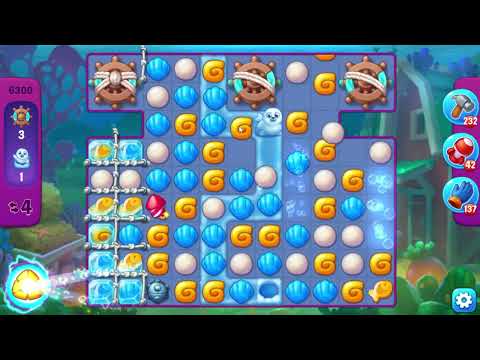 Fishdom 6300 Super Hard Level - 9 moves - NO BooSTERS