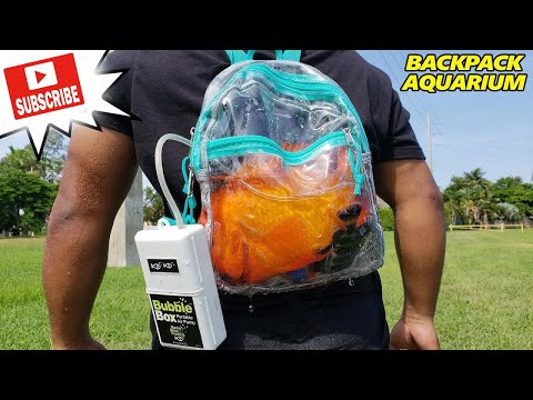 1st Ever! BACKPACK AQUARIUM with Exotic Fish | Monster Mike Fishing
