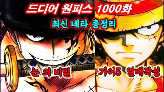 [원피스1000화] 충격적인 전개 최신네타 떡밥 모음 원피스 명장면 1001화 1002화 루피 조로 상디 나미 with CLOVA Dubbing