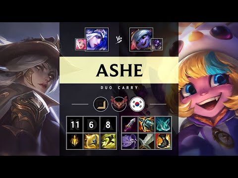 Ashe ADC vs Tristana - KR Grandmaster Patch 25.21