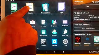 How to start tabs on Clover POS