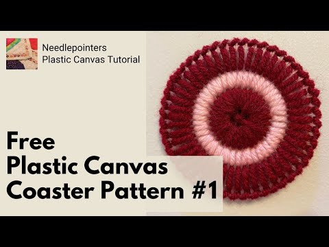 How To Make Plastic Canvas Coaster Tutorial