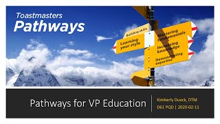 Toastmasters Pathways for VP Education