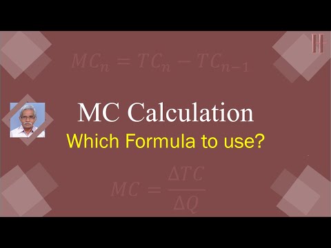 MC Calculation   Which Formula to use