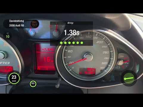 Audi R8 4.2 FSI V8 Acceleration, R-tronic.