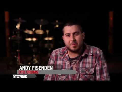 Andy Fisenden on the Yamaha DTX750K Drum Kit