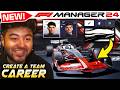 F1 Manager 24 Gameplay: 'CREATE A TEAM' CAREER Part 1: In Depth Preview! My First Race!