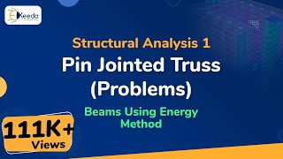 Pin Jointed Truss (Problems) - Beams Using Energy Method - Structural Analysis 1