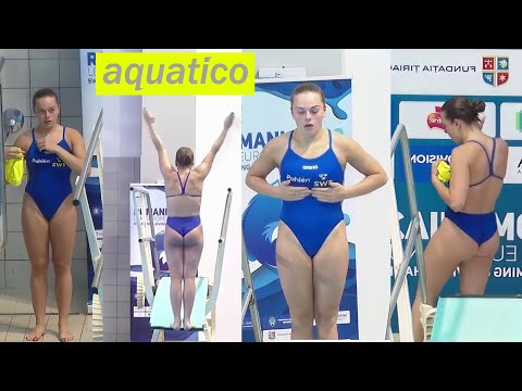 Diver Elna Widerstroem (Sweden) at LEN 2022 Bucharest - 1m Preliminary, Final | Beautiful diving