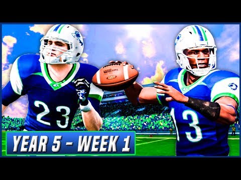 J.R. Battle's Starting QB Debut - NCAA Football 14 Dynasty Year 5 - Week 1 vs North Texas | Ep.73