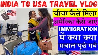 India To USA Travel | Mummy USA aa gain |Full Journey India to America in hindi | Amita America vlog