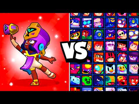 NAJIA vs ALL BRAWLERS! WHO WILL SURVIVE IN THE SMALL ARENA? | NEW MYTHIC BRAWLER!