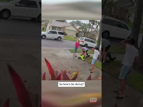 Teen Doing Yard Work Is Struck by Lightning #shorts