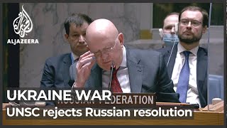UNSC rejects Russia humanitarian resolution on Ukraine