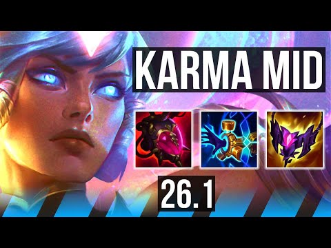 KARMA vs AKALI (MID) | 29K damage | NA Master | 26.1