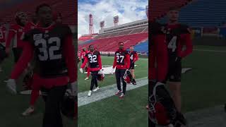 LET'S KICK IT ⚽️ Stampeders FIFA Training #football #soccer #worldcup #fifa #cfl #stampeders