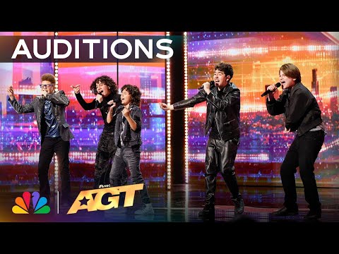 Thumbnail for Simon Cowell Has Boy Band Menudo Sing TWICE! | Auditions | AGT 2024 by Menudo
