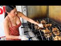 Amazing Chicken Mortar Lots Of Customers The Most Popular Chicken Lady In Pattaya Thai Food
