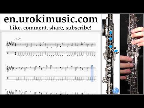 Oboe lessons Michael Jackson - Beat It Sheet Music Tutorial Part#1 um-i352