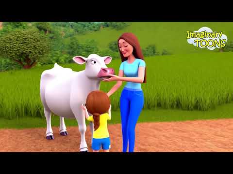 Lola the Cow Song (Animal Sounds Version) with Lyrics | Farm Animals | Kids Songs & Nursery Rhymes