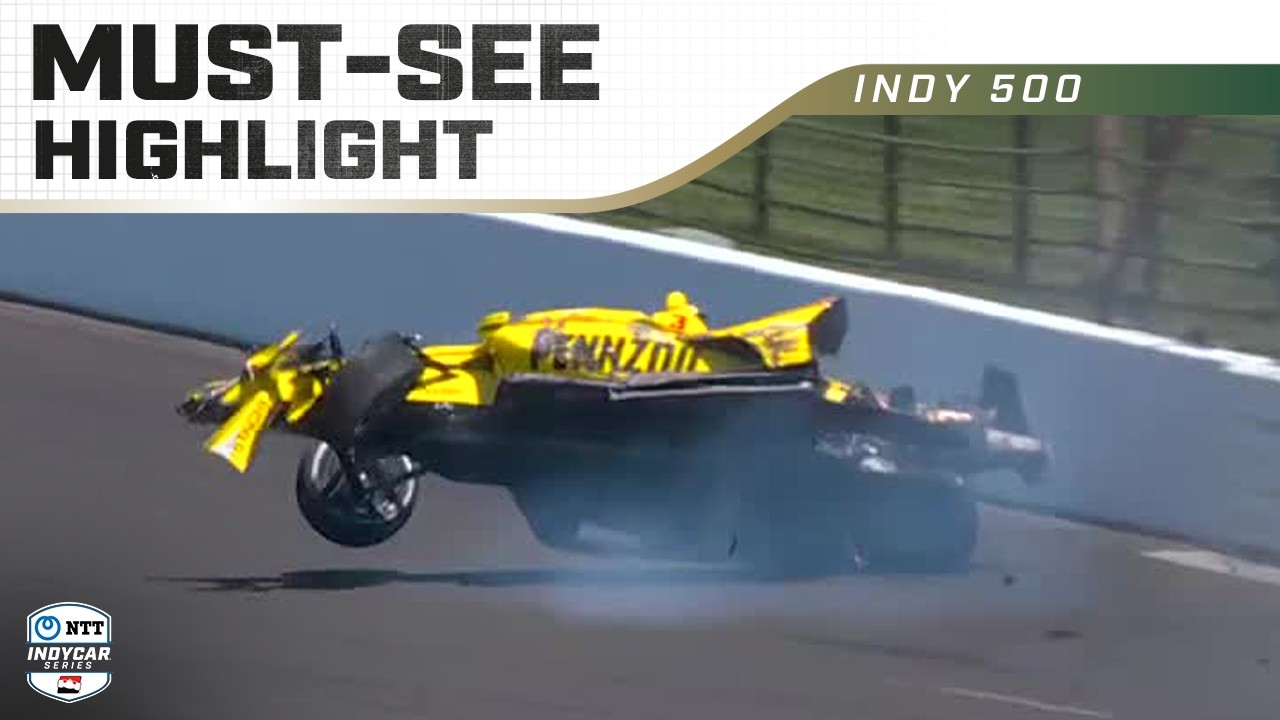 Scott McLaughlin slams wall, catches air in Indy 500 practice crash | INDYCAR