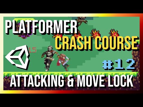 Attack Animation and Movement Lock - 2D Platformer Crash Course in Unity 2022 (Part 12)