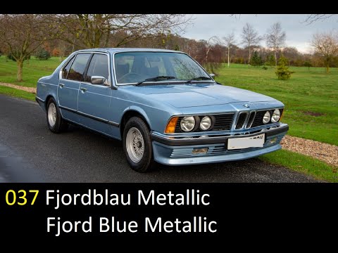 44. FACTORY COLORS BMW 7ER E23 1977 - 1986