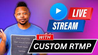 How to Live Stream with Custom RTMP  ( Beginner Guide )