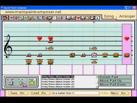 Mario Paint: Kirby Collecting - Kirby Mass Attack
