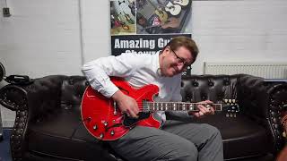 Video thumbnail for Gibson ES-345 Sixties Cherry Semi Hollow Electric Guitar - Rimmers Music Tones & Talk With James by Rimmers Music