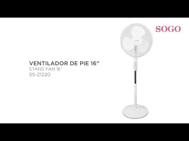 Sogo Ventoinha de Pé 40W Branca video