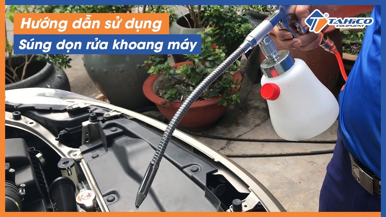 Súng rửa dọn khoang máy dùng khí nén 30