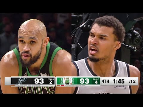 Final 2:50 WILD ENDING Spurs at Celtics | January 10, 2026